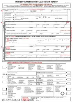 Official Minnesota Accident Report Form in PDF