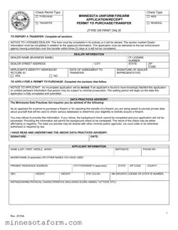 Official Minnesota Application Permit Form in PDF