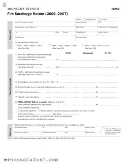 Official Minnesota Ig257 Form in PDF