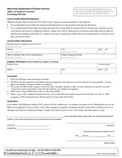 Official Minnesota Notarized Form in PDF
